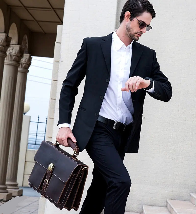 Venice Leather Briefcase John Freya
