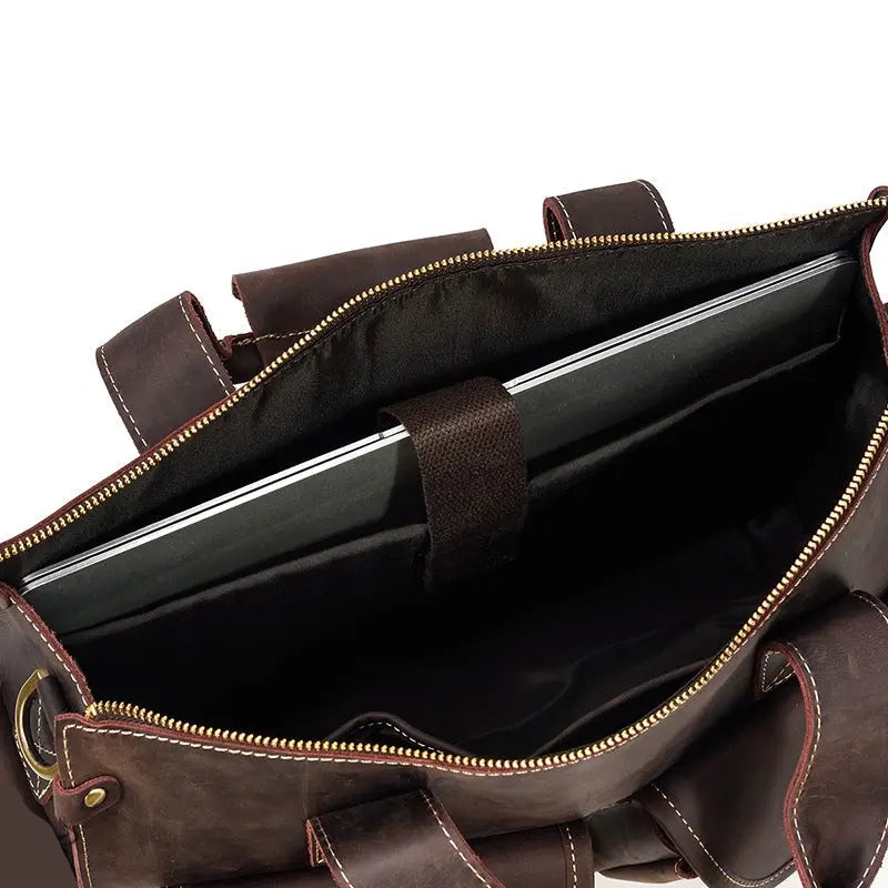 Dynamic Leather Briefcase John Freya