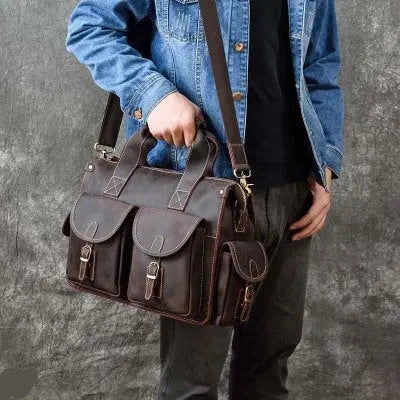Dynamic Leather Briefcase John Freya