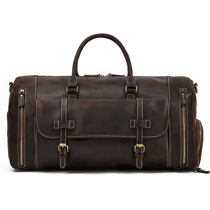 Voyager Leather Duffle Bag John Freya