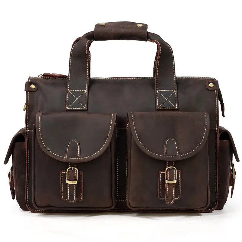 Dynamic Leather Briefcase John Freya