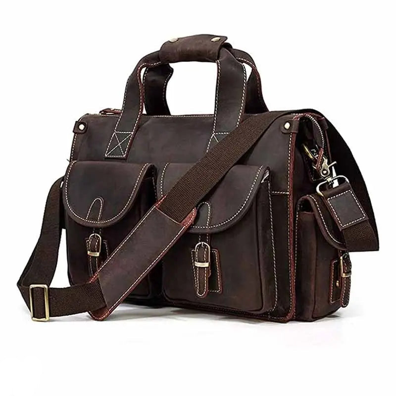 Dynamic Leather Briefcase John Freya