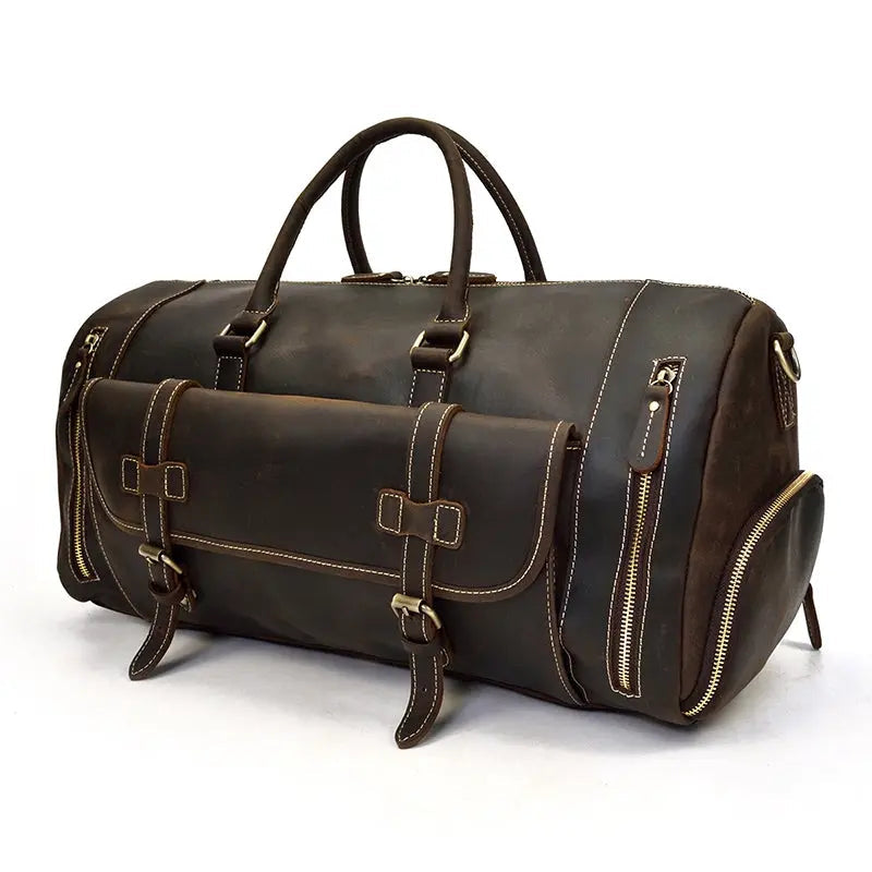 Voyager Leather Duffle Bag John Freya