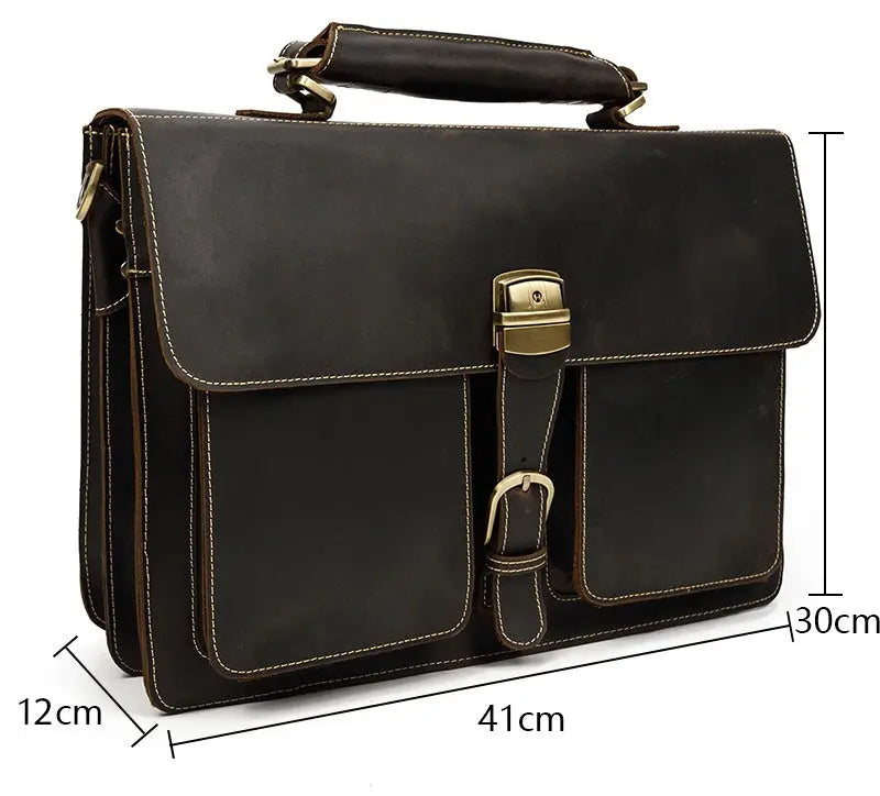 Venice Leather Briefcase John Freya
