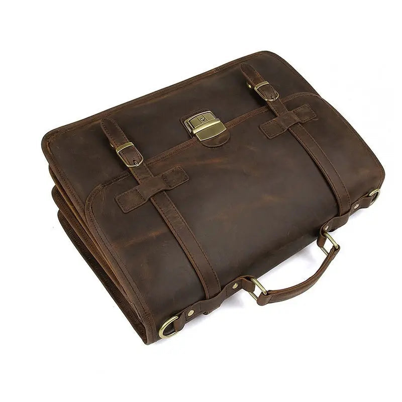 Exquisite Business Leather Briefcase John Freya