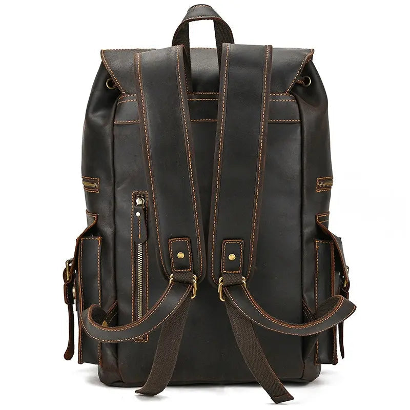 Golden Acorn Large Leather Backpack John Freya