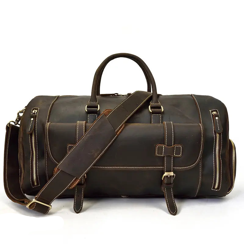 Voyager Leather Duffle Bag John Freya