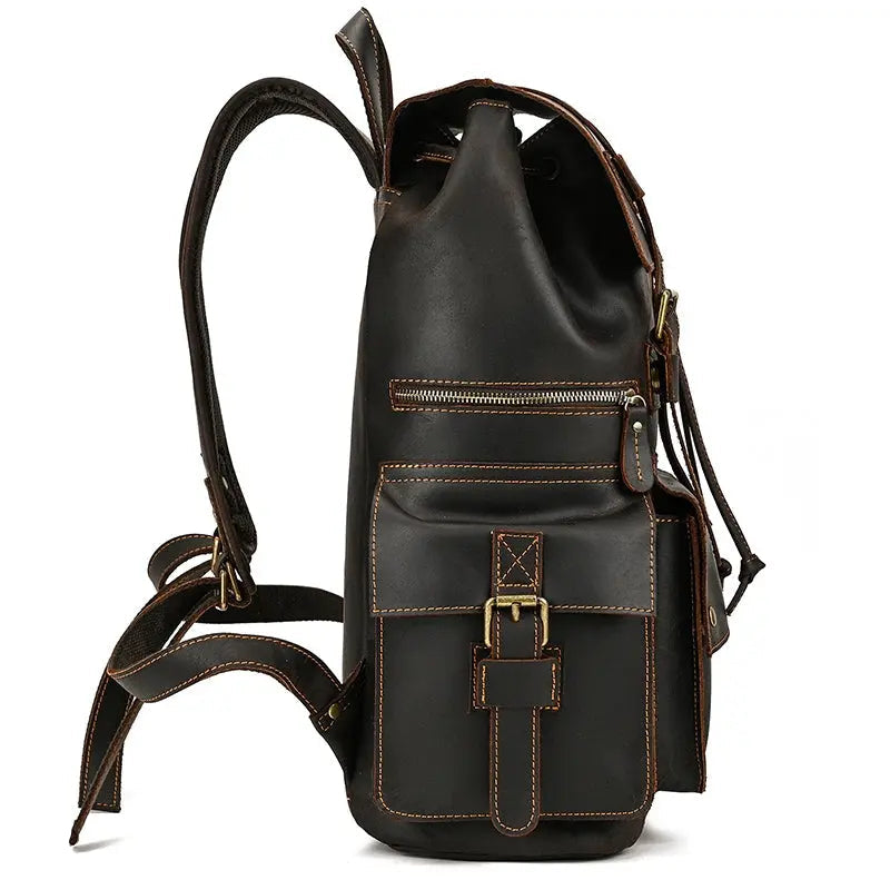 Golden Acorn Large Leather Backpack John Freya