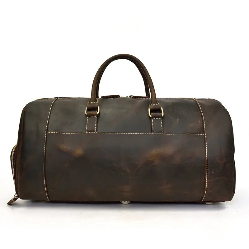 Voyager Leather Duffle Bag John Freya