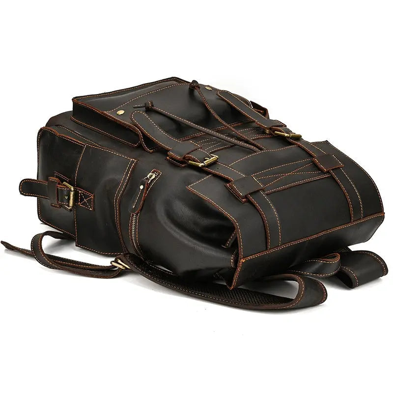 Golden Acorn Large Leather Backpack John Freya