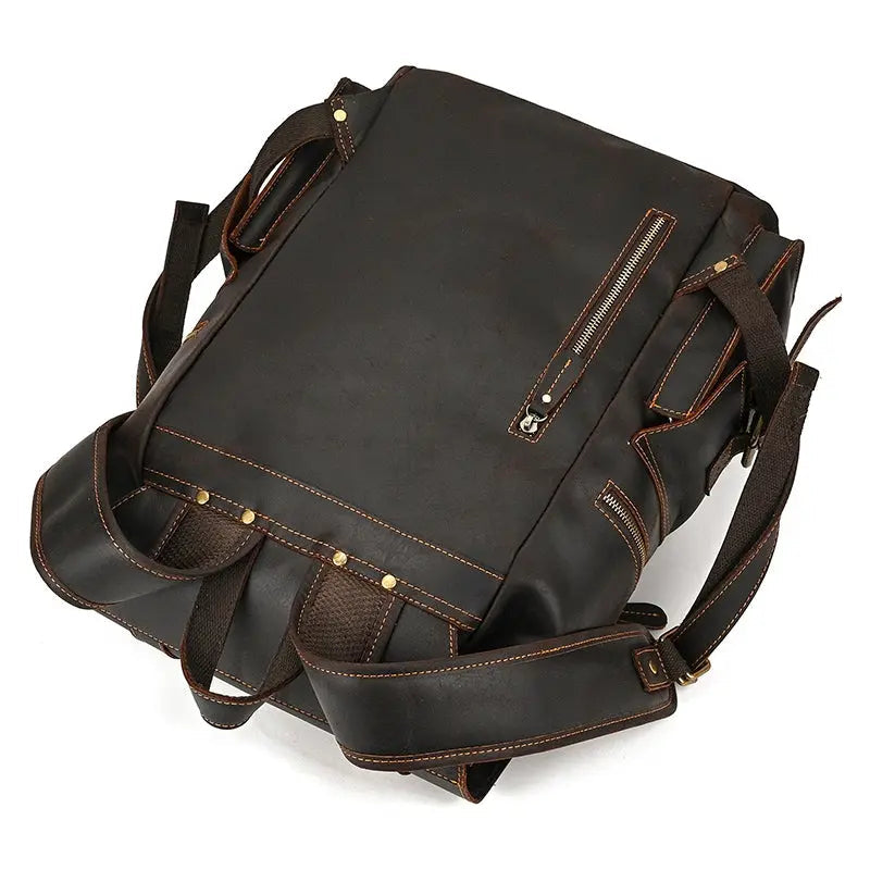 Golden Acorn Large Leather Backpack John Freya