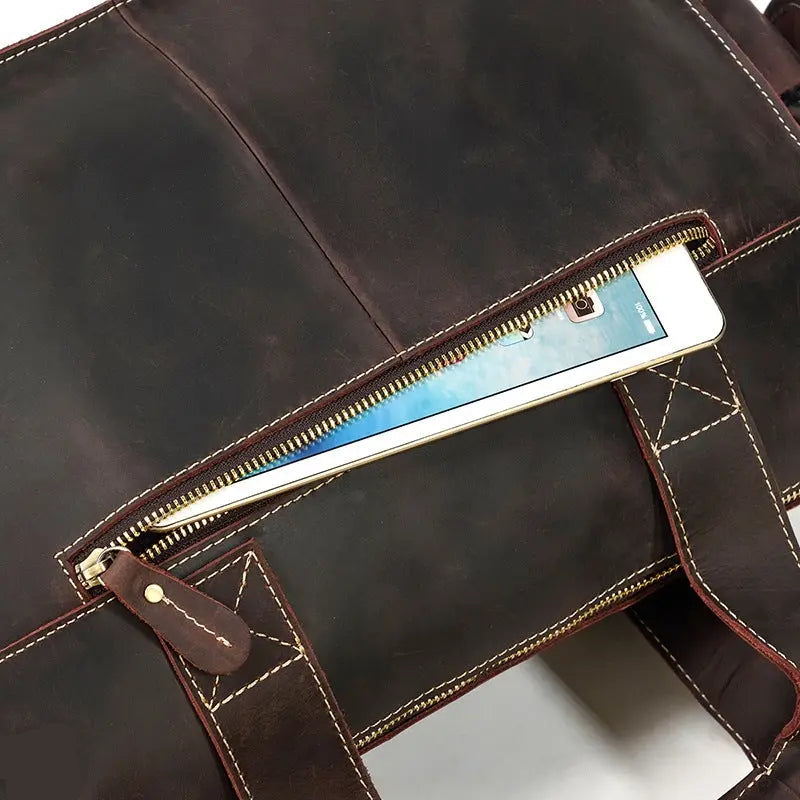 Dynamic Leather Briefcase John Freya