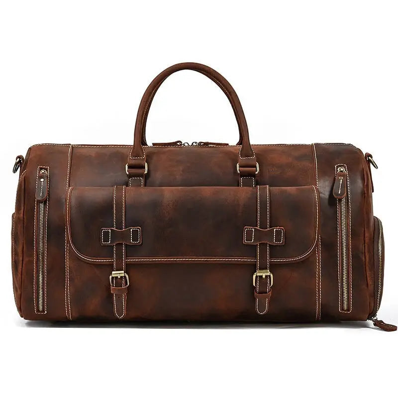 Voyager Leather Duffle Bag John Freya