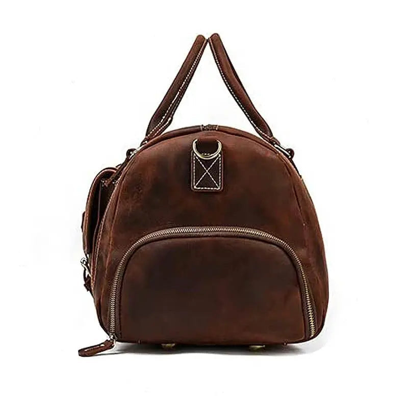 Voyager Leather Duffle Bag John Freya
