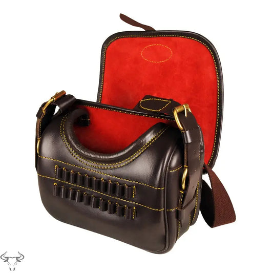 Deluxe Leather Cartridge Bag with Rapid Front Load Pockets - John Freya