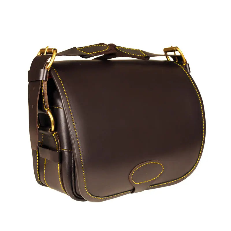 Deluxe Leather Cartridge Bag with Rapid Front Load Pockets - John Freya