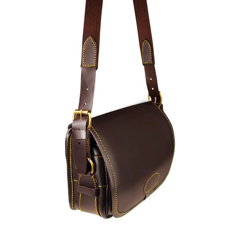 Deluxe Leather Cartridge Bag with Rapid Front Load Pockets - John Freya