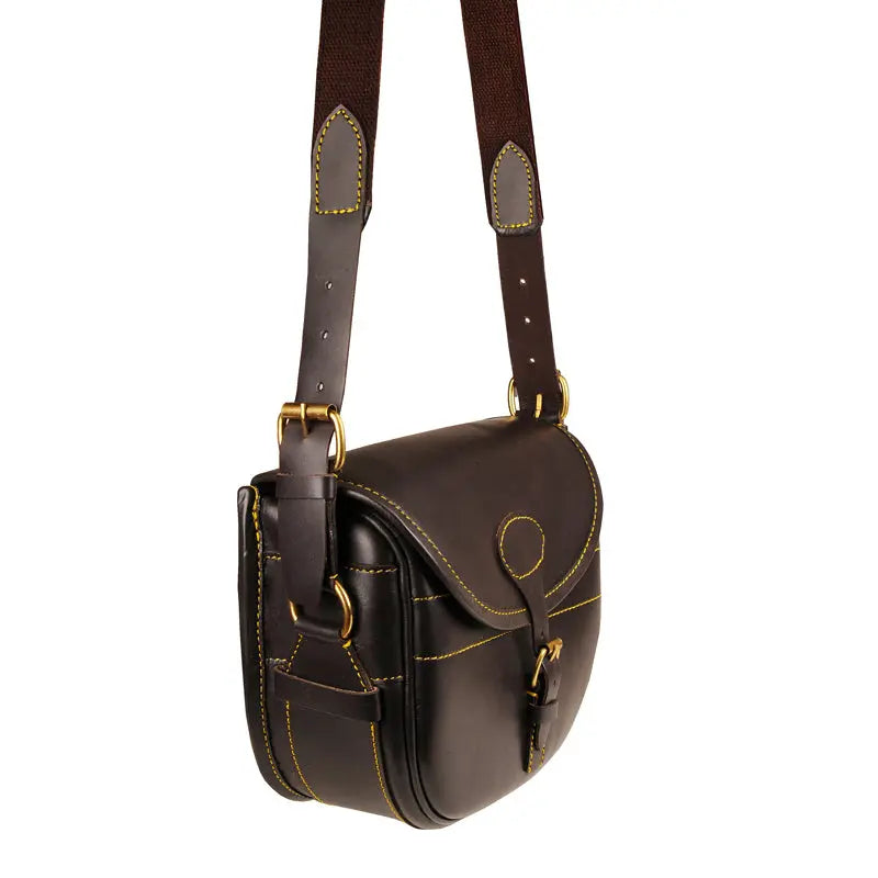 Dynamic Leather Cartridge Bag Havana Brown - John Freya