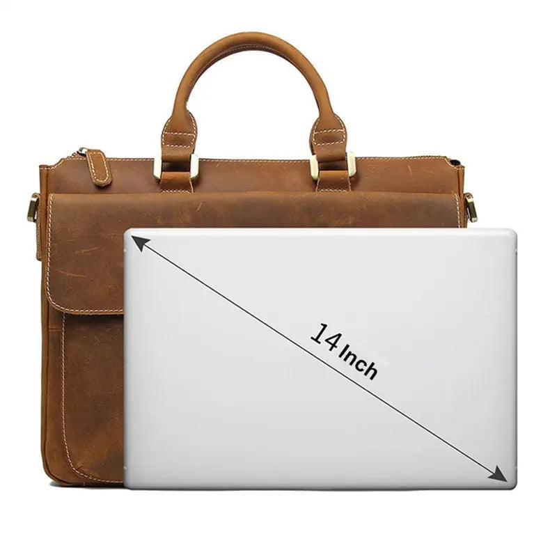 Elation Leather Briefcase - John Freya