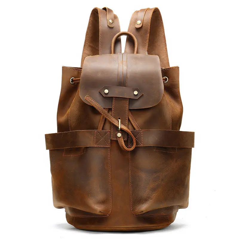 Excursion Retro Leather Backpack - John Freya