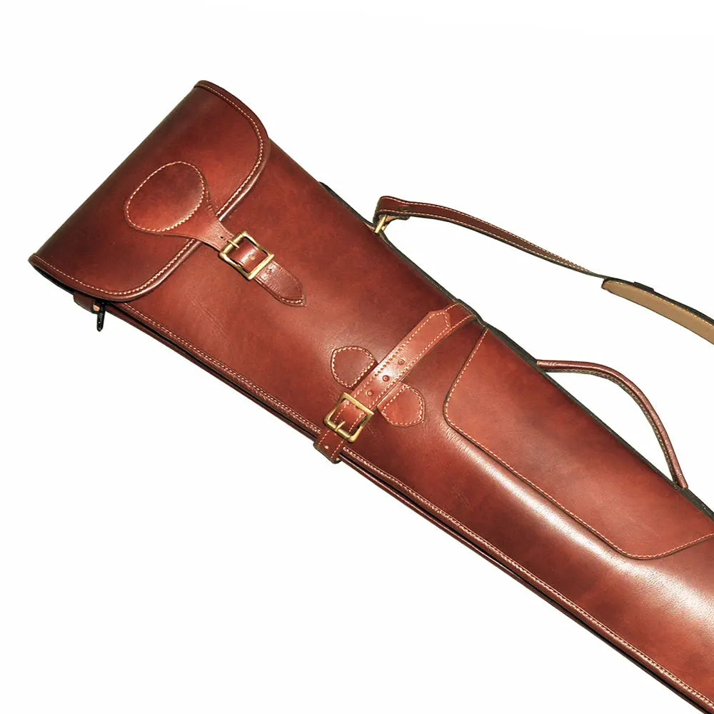 Freccia Shotgun Slip Cowhide Leather 52" Burnished Tan - John Freya