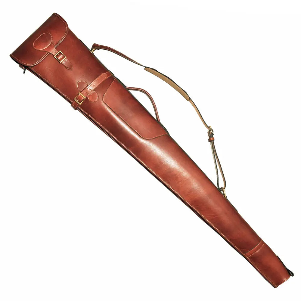 Freccia Shotgun Slip Cowhide Leather 52" Burnished Tan - John Freya