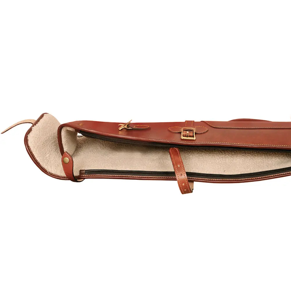 Freccia Shotgun Slip Cowhide Leather 52" Burnished Tan - John Freya