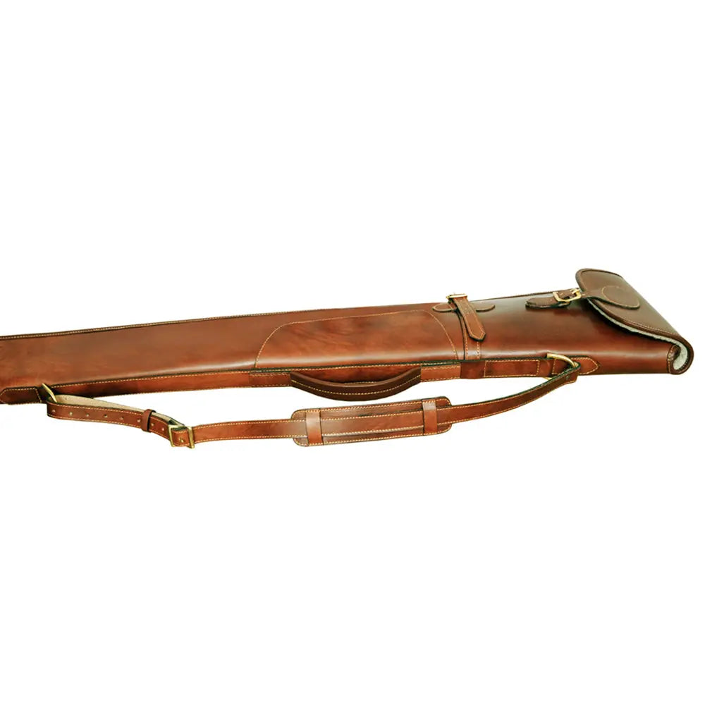 Freccia Shotgun Slip Cowhide Leather 52" Burnished Brown - John Freya