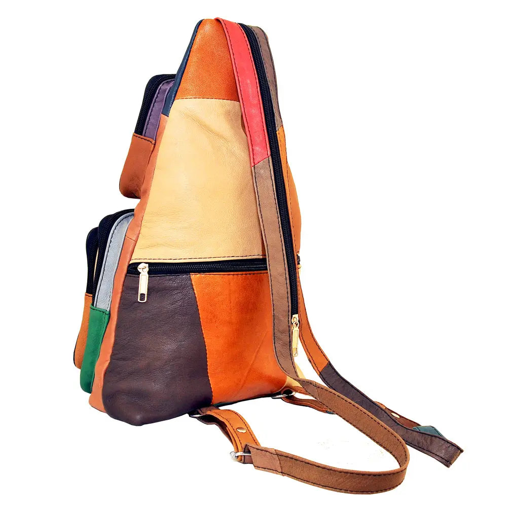 Fusion Leather Multi-Color Backpack - John Freya