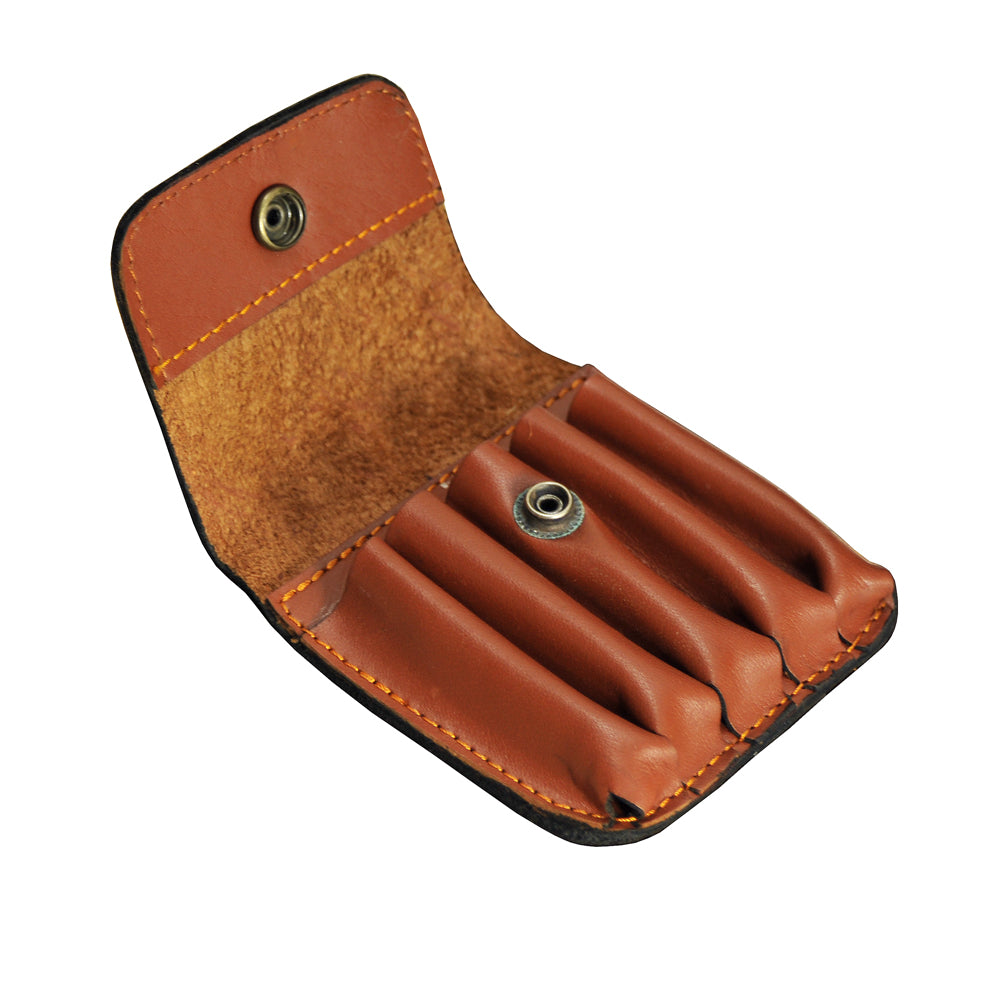 Classic Leather Cartridge Bullet Pouch-Wallet 5 Shells