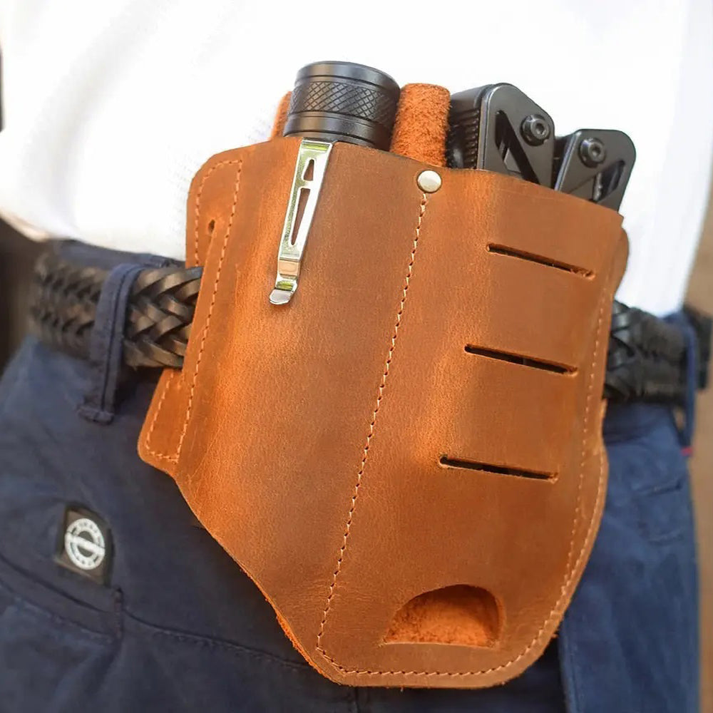 Brio Leather EDC Multitool Holster