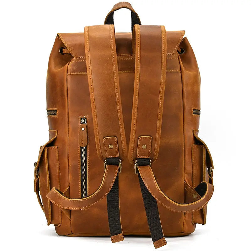 Golden Acorn Large Leather Backpack John Freya