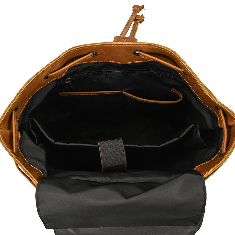 Golden Acorn Large Leather Backpack John Freya