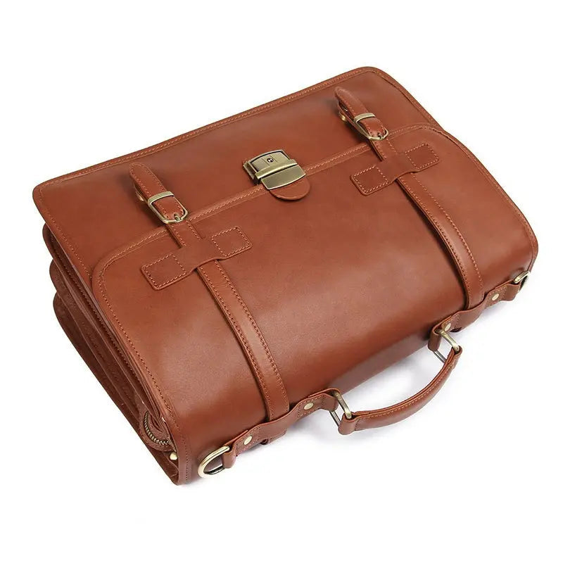 Exquisite Business Leather Briefcase John Freya