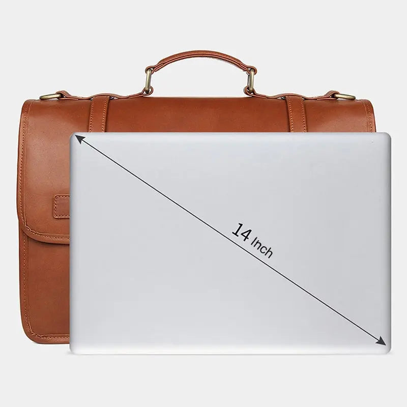 Exquisite Business Leather Briefcase John Freya