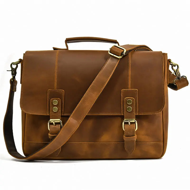 Studio Leather Laptop Bag - John Freya