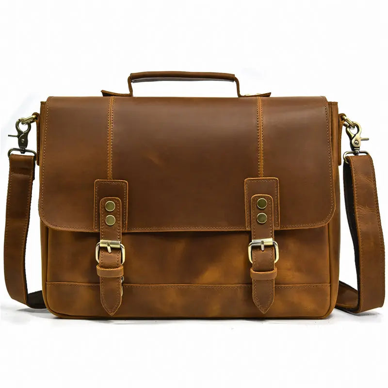 Studio Leather Laptop Bag - John Freya