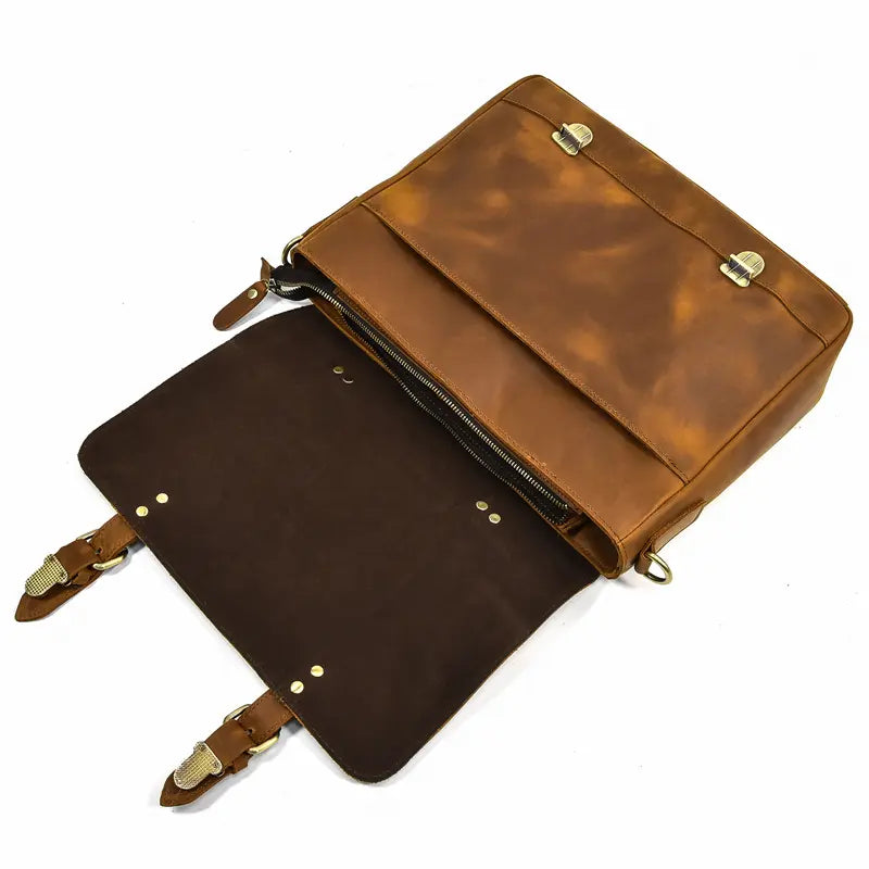 Studio Leather Laptop Bag - John Freya