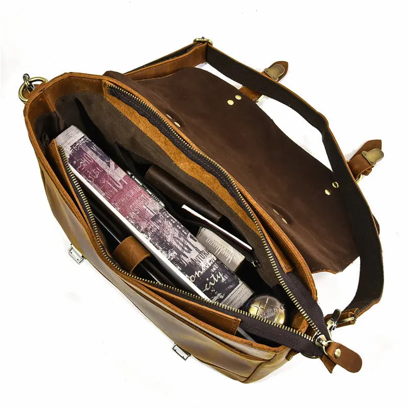 Studio Leather Laptop Bag - John Freya