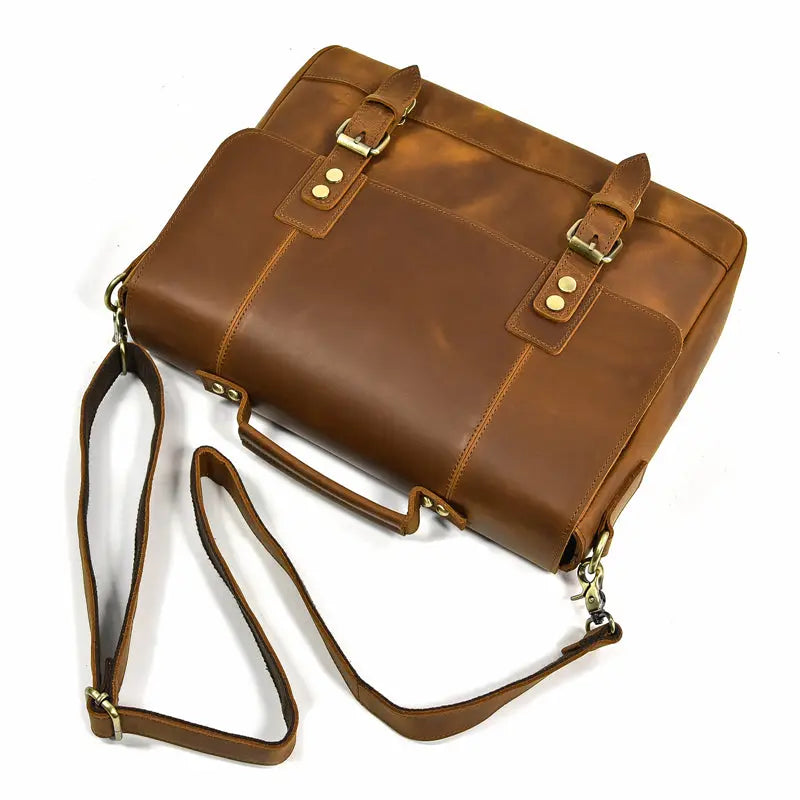 Studio Leather Laptop Bag - John Freya