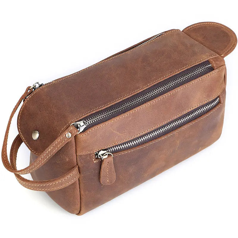 Studio Leather Wash Bag - John Freya