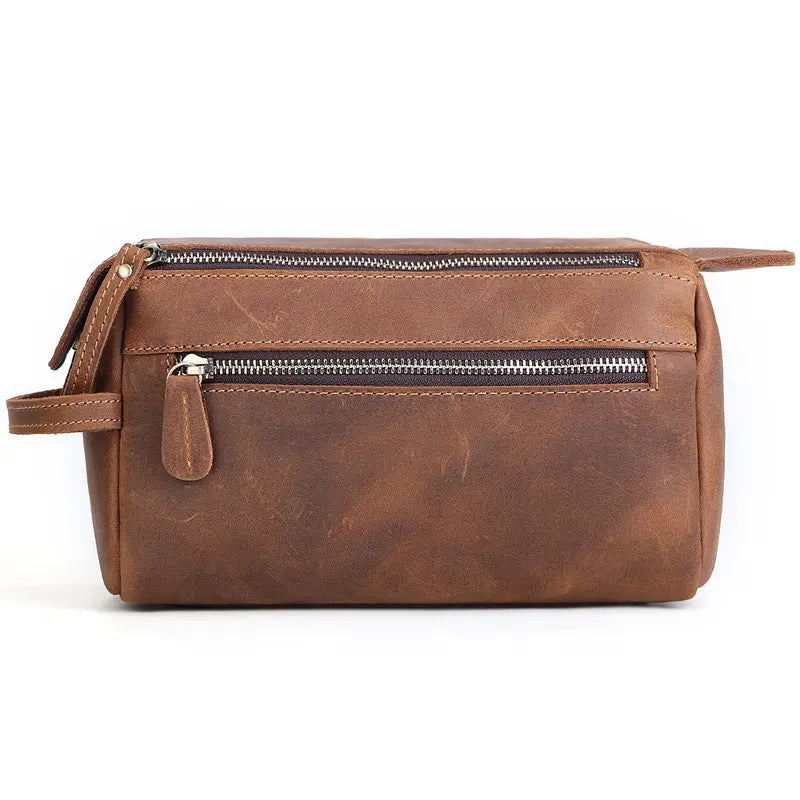 Studio Leather Wash Bag - John Freya