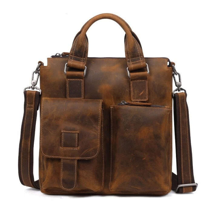 Picacho Leather Satchel Bag
