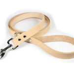 Premium Natural Leather Dog Leash Extra Long